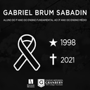 Nota de Falecimento: Granberyense, Gabriel Brum Sabadin